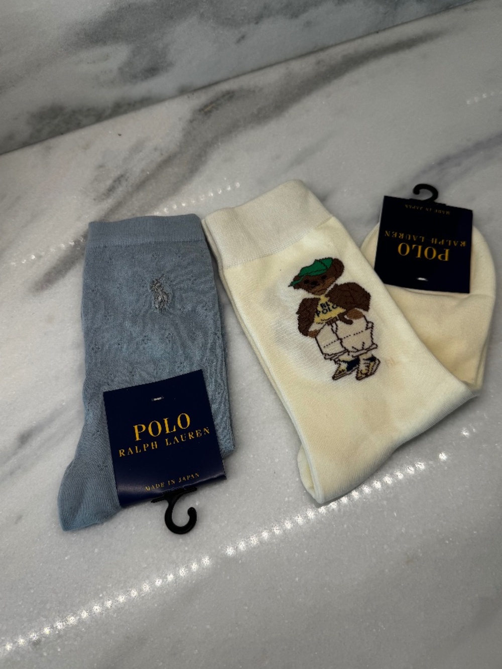 Polo Ralph Lauren 2 Pair Socks Bear Women's